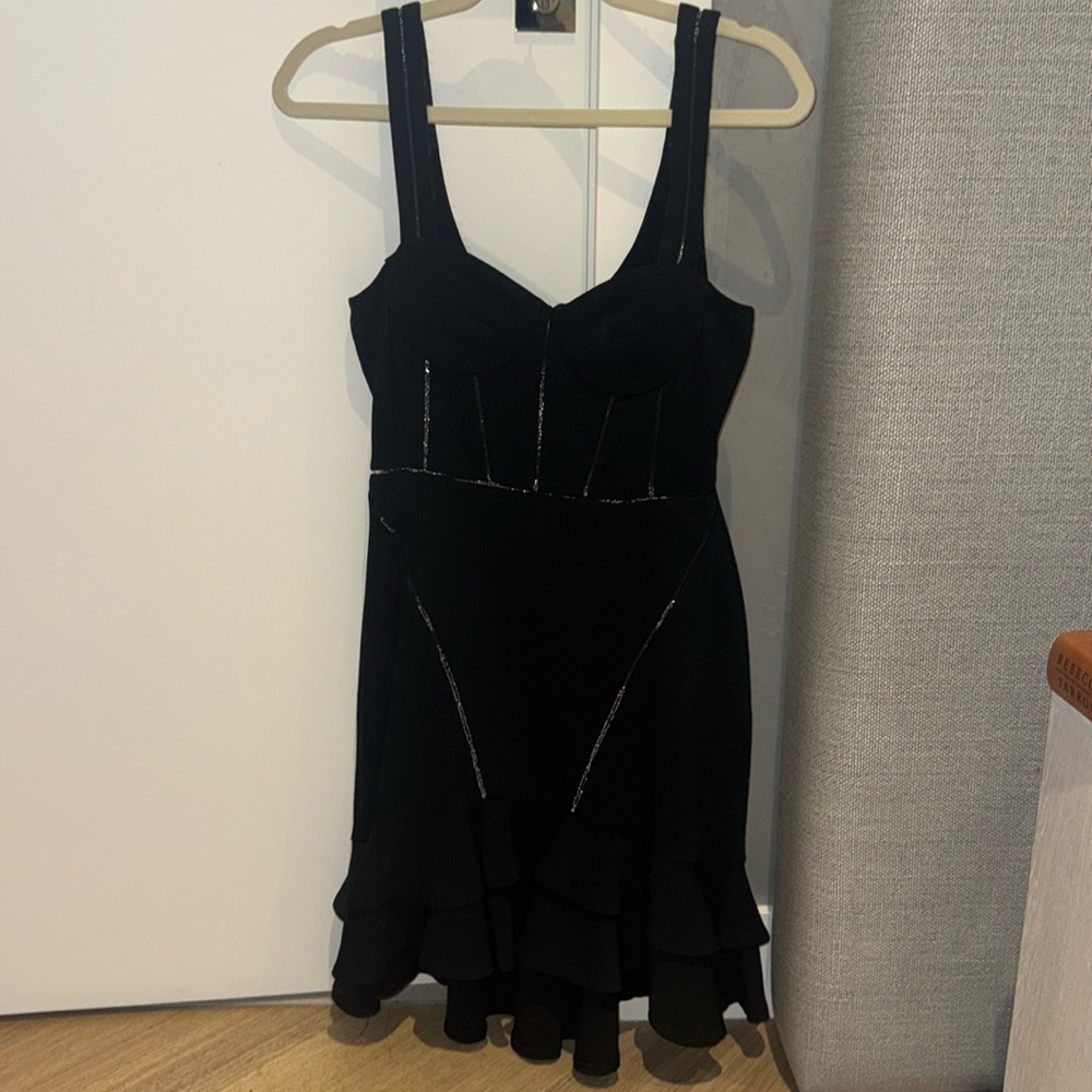 Black mini dress